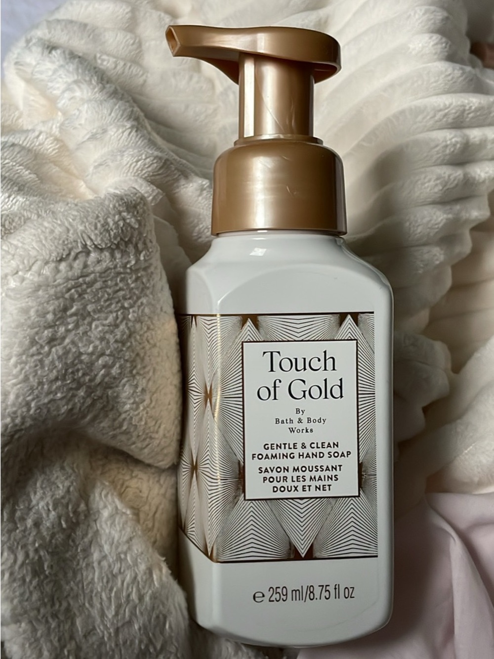 Bath & Body Works Touch of Gold Foaming Hand Soap - Gold & White
